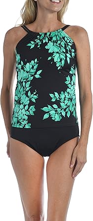 high neck tankini swim top