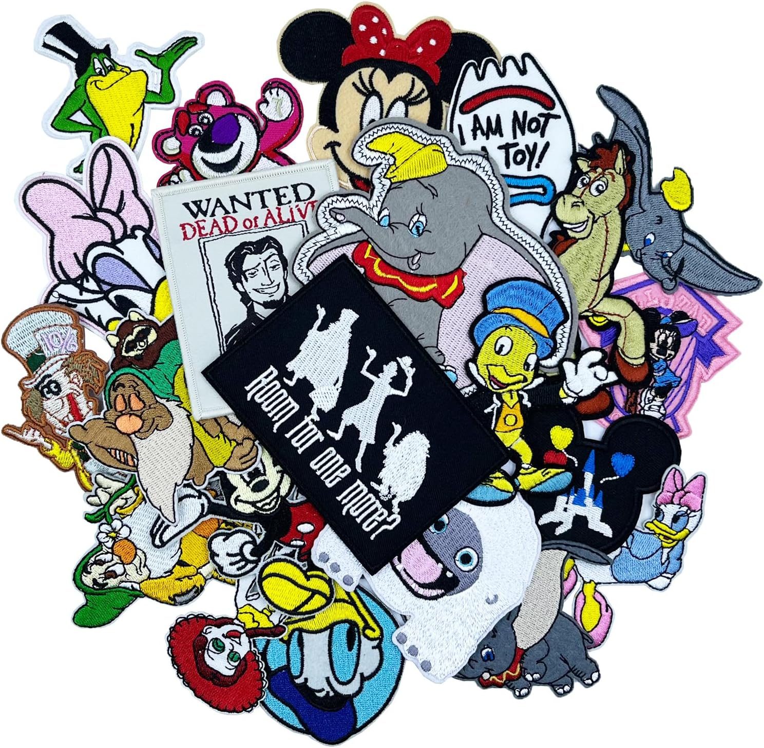 Mixed Media - 22pcs Mixed Movie TV Series Embroidered Iron On Patches