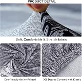 Teynewer 1-Piece Fit Stretch Sofa Cover 1 Seater Elastic Pattern Slipcover view 4