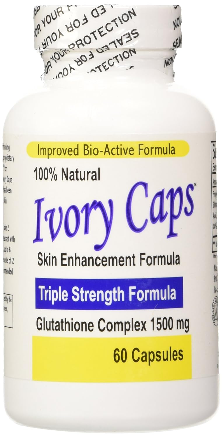 12 Pack -Ivory Caps - Maximum Potency Glutathione 1500