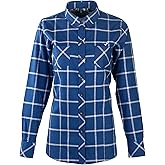 Pladra, Women's Peregrine Every Day Flannel Shirt, Durable and Soft Button-Up