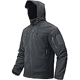 TACVASEN Men's Tactical Fleece Jacket Heavyweight Military Hoodie with 6 Pockets Winter Warm Coats Windproof Outdoor