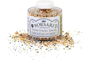 Borsari Everything Bagel Seasoning - Gourmet Bagel Seasoning With Sea Salt and Poppy Seeds - Gluten Free and Keto Friendly Spice for Cooking - Flavorful Seasoning - (3.2 oz)