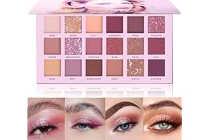 UCANBE Professional 18 Colors Aromas Nude Eyeshadow Palette Long Lasting Multi Reflective Shimmer Matte Glitter Pressed Pearls Eye Shadow Makeup Pallet Kit