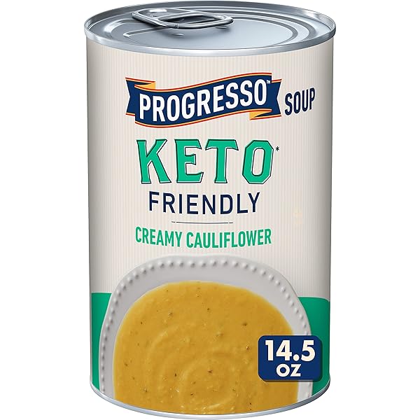 PROGRESSO KETO-FRIENDLY CREAMY CAULIFLOWER CANNED SOUP, 14.5 OZ.