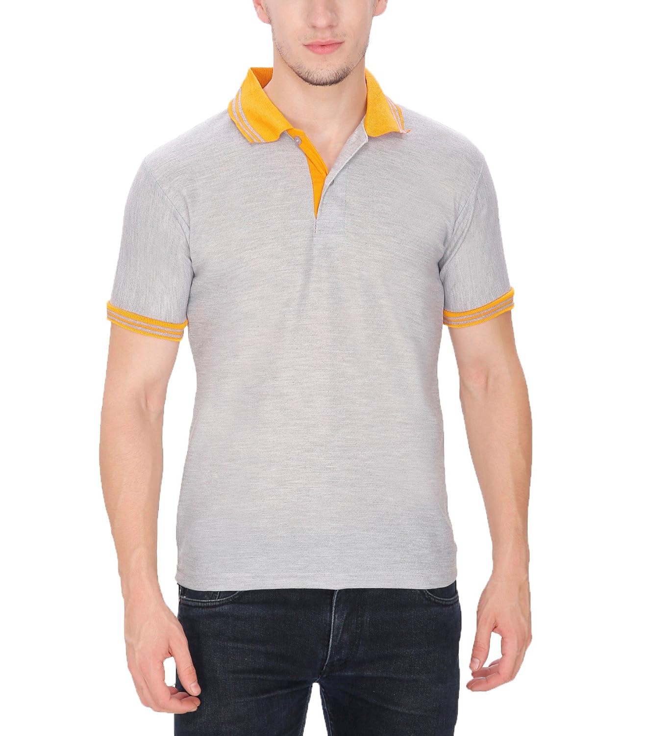 baremoda men's polo t shirt dark green grey maroon combo pack of 3