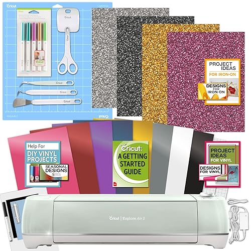Cricut Explore Air Machine Bundle Vinyl and Iron-on Materials