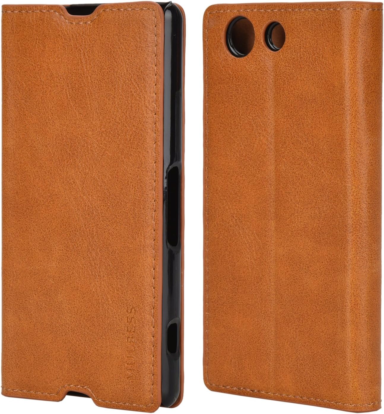 Mulbess Slim Sony Xperia Z3 Compact Case, Sony Xperia Z3 Compact Phone Cover, Flip Leather Wallet Phone Case for Sony Xperia Z3 Compact, Brown
