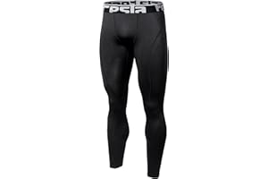 TSLA Men's Athletic Compression Pants, Thermal Wintergear Running Tights, Sports Leggings
