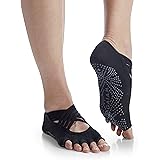 Gaiam Womens Studio Yoga Socks, Black/Grey (Studio)