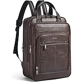 Shrrie 15.6" Laptop Backpack,Business Work Backpack Briefcase,Durable Computer Backpack for Office,Travel,College,Two-toned Coffee