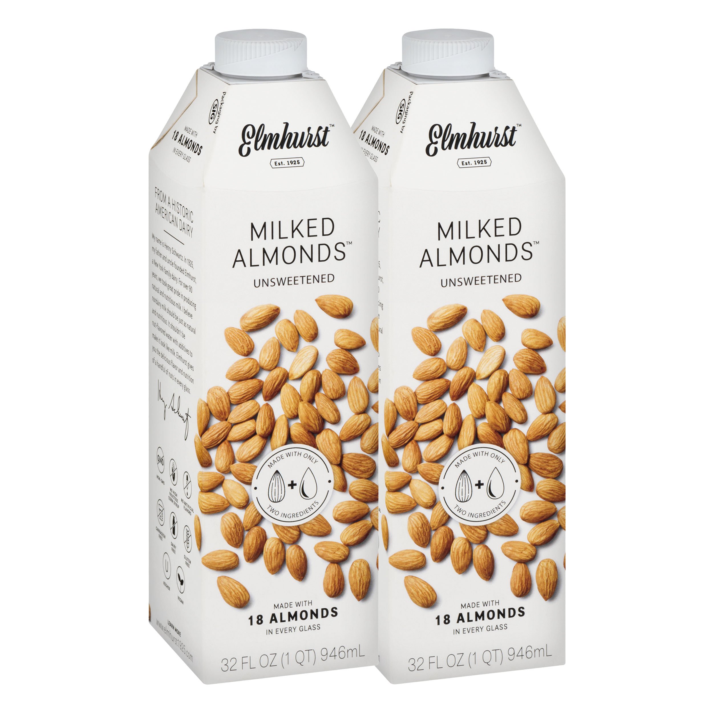 Elmhurst Beverage Almond Milked, 32 fl oz Grocery
