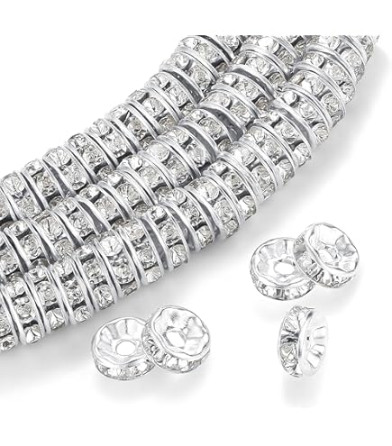 12 Pezzi 15X7mm Ondulato Rondell Perlina Sterling Argento Placcato - Foto 8