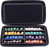 SIQUK Dice Storage Case Organizer with Removable Tray and Handle Holds 8 Dice view 3