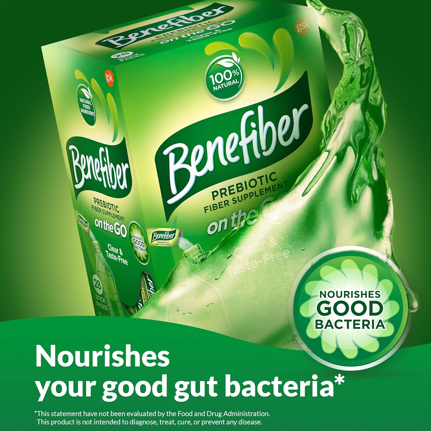 Benefiber Fiber Supplement Powder Stick Packs for Digestive Health, 28 sticks, 3.92 ounces: Health & Personal Care