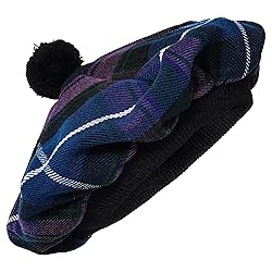 Scottish Tam O' Shanter Acrylic Tartan Wool Tammy