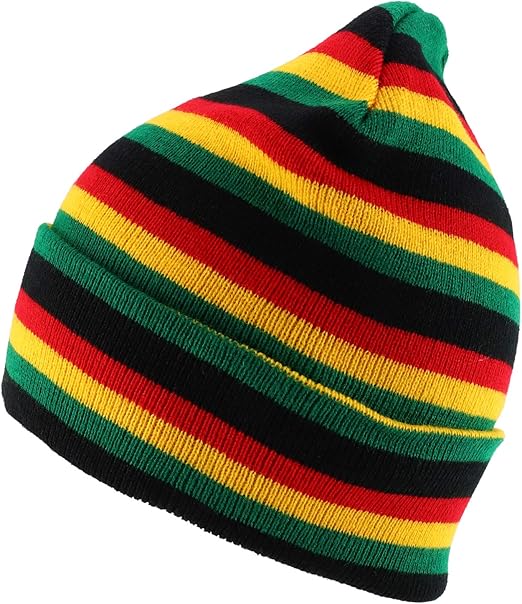 multi colored beanie hat
