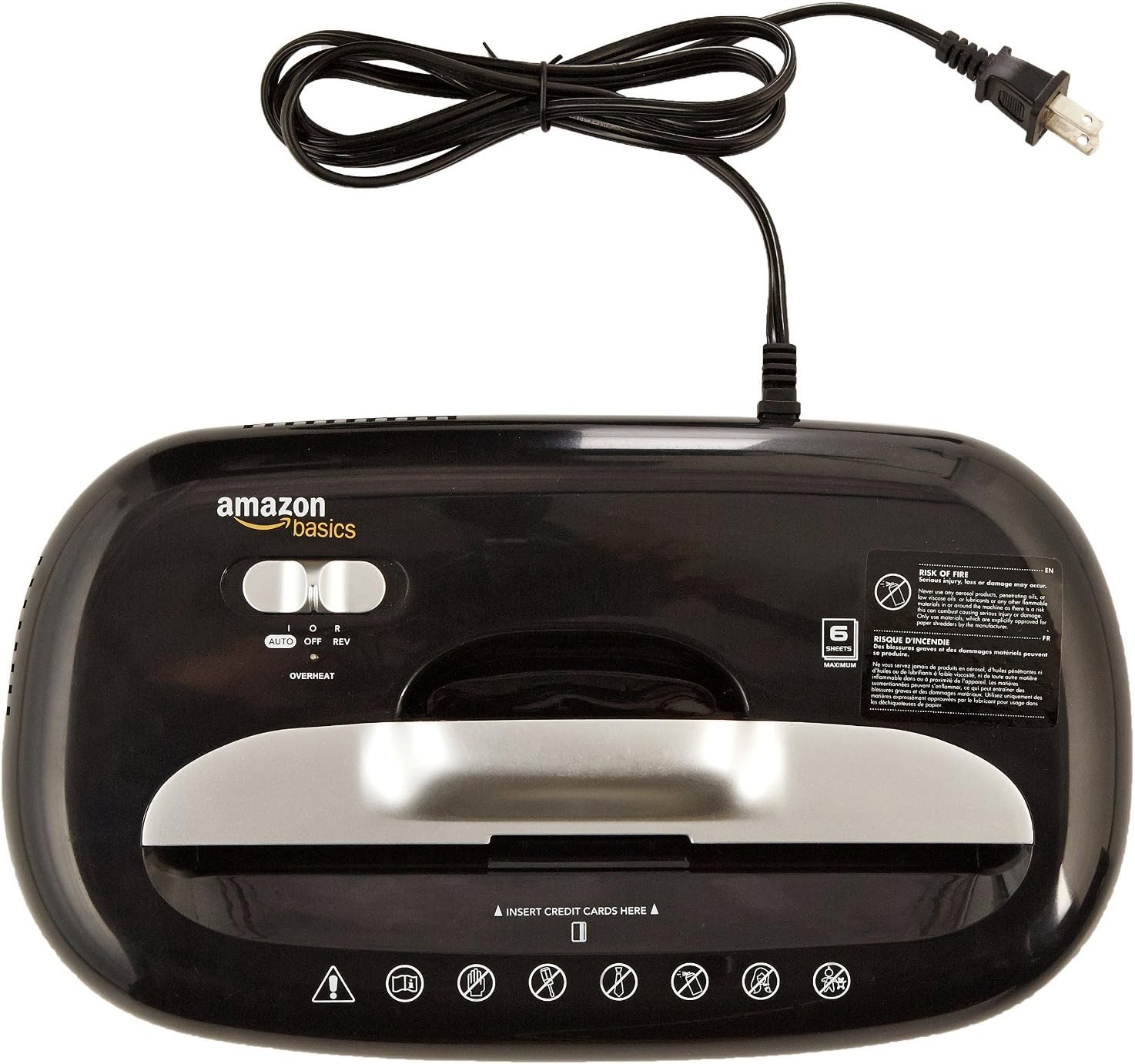 Basics 6-Sheet High-Security Micro-Cut Paper and Credit Card Home Office Shredder: Electronics