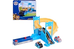 PAW Patrol Pup Squad Track Set, Looping Track Playset & Vehicle Launcher with Chase & Marshall Toy Cars, Kids Toys for Boys & Girls Ages 3 and Up