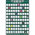Gift Republic 100 Things to Do Bucket List Scratch Poster, Green, GR630006 for Playroom