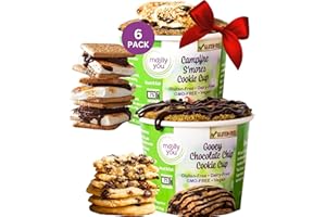 MOLLY&YOU Molly And You Variety Gluten-Free Cookie Cup (Pack Of 6) - A Gluten-Free Dessert, Microwave Cookie Snack Cup, Single Serve Cookie Mix Cup - Non-GMO, Dairy-Free