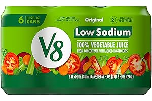 V8 Original 100% Vegetable Juice, 11.5 fl oz Can (6 Pack)