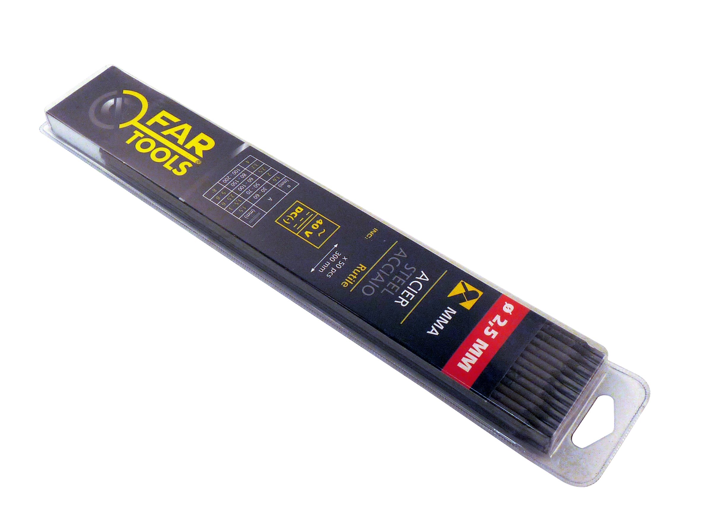 Fartools 150705 50x Soldering Electrodes Rutile Stick Diameter 2.5 mm Length 300 mm