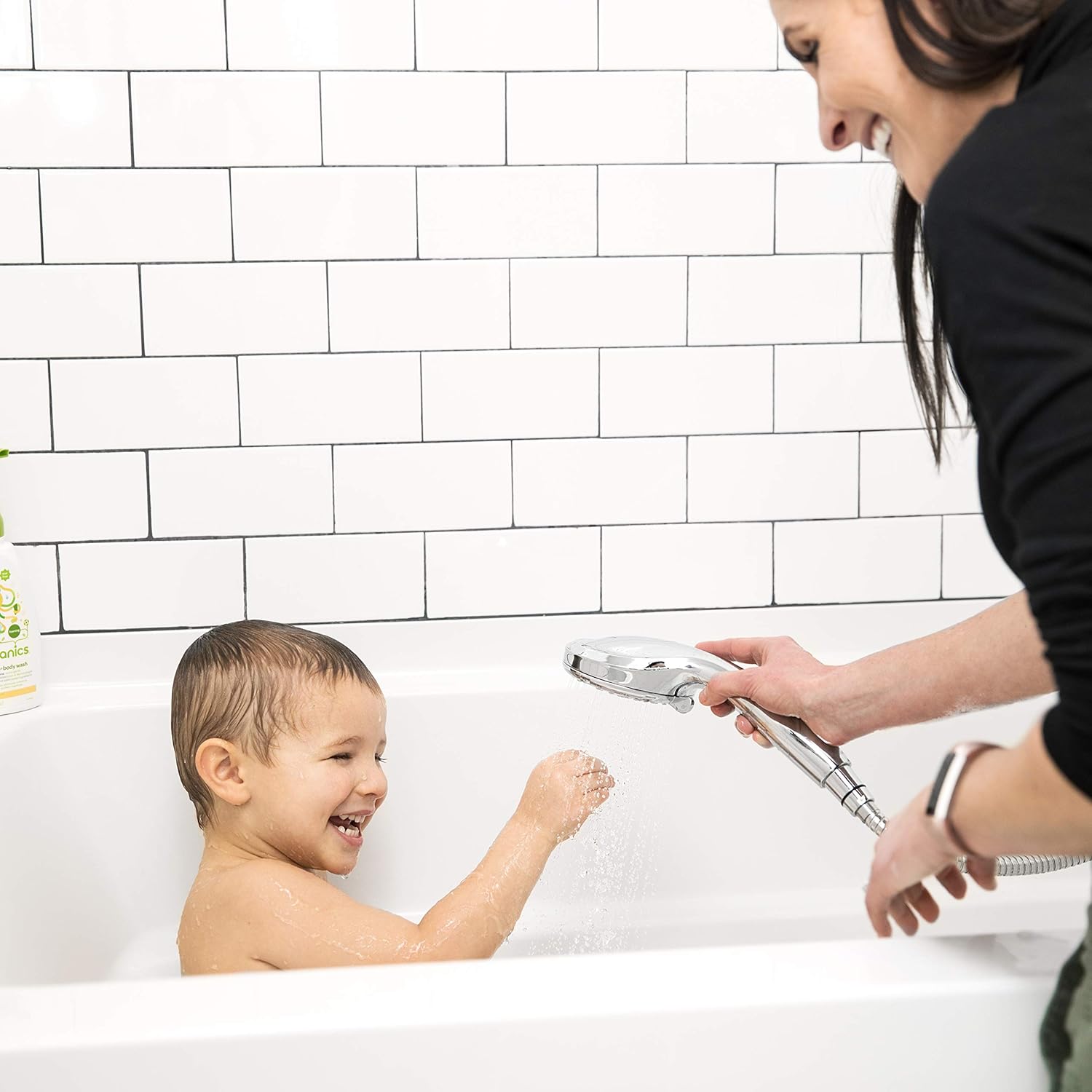 AquaBliss TheraSpa Hand Shower – 6 Mode Massage Shower Head with Hose High Pressure to Gentle Water Saving Mode - 6.5 FT No-Tangle Handheld Shower Head with Extra Long Hose & Adj. Mount | Chrome - - 