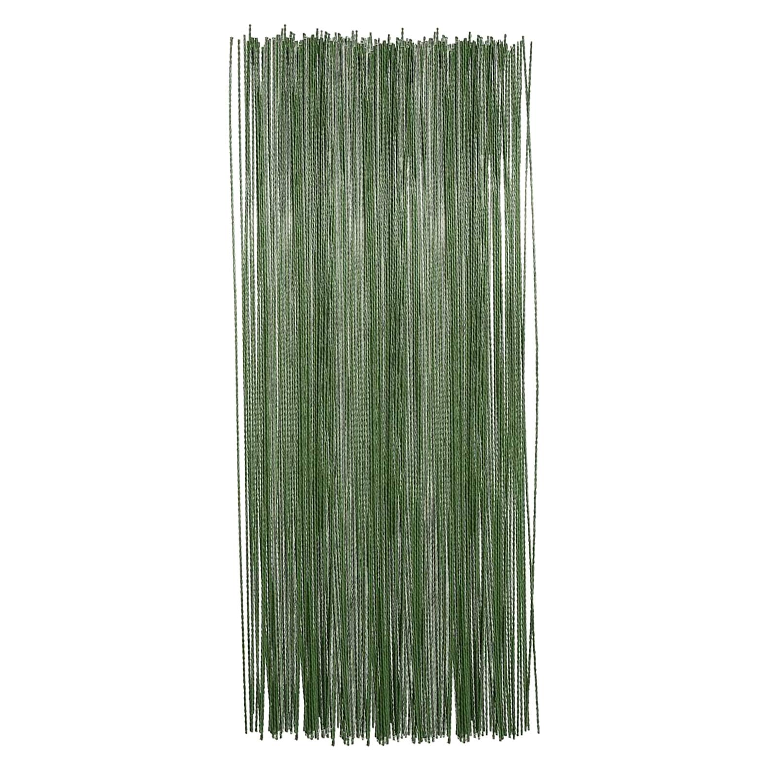 100 Pcs Florist Wire Stems - Green Stub Wire for Handmade DIY Flower Craft, Sugar Flowers, and Floral Arrangements