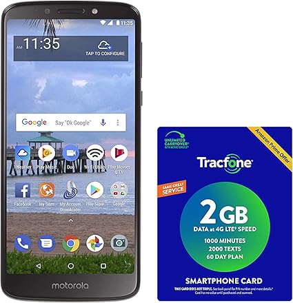Amazon Com Tracfone Motorola Moto E5 4g Lte Prepaid Smartphone