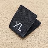 YINETTECH 500PCS Clothes Size Labels S M L XL XXL Embroidered Tags view 7