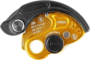 TRANGO Vergo Belay Device - Rock Climbing, Rappelling Protection, (8.9-10.7 mm Ropes)
