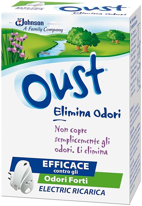 title=Oust Elettrico Ricarica Elimina odori