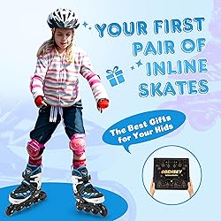 OBENSKY Inline Skates for Kids Ages 5-8, Adjustable