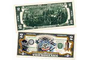 250th Anniversary Collectible 2 Dollar Bill - Independence Day 250 Anniversary $2 Bill Uncirculated Commemorative Coin Collectibles Replica