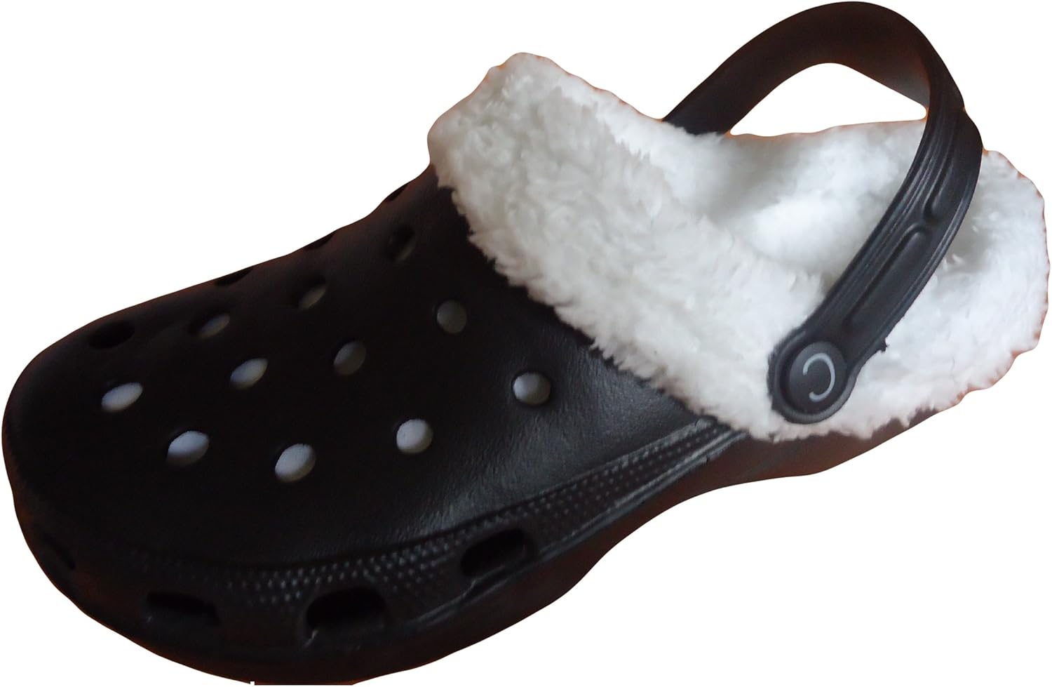 mens fur lined clogs