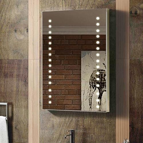 ENKI 400 x 600 mm Backlit Illuminated Bathroom Wall LED Mirror Vertical