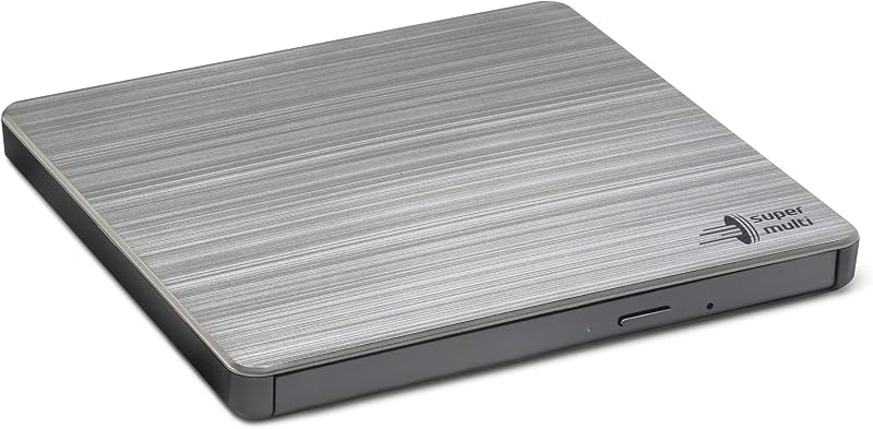 LG Hitachi GP60 External DVD Drive Burner Writer Player Slim USB 2.0 Silver