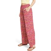 Billabong Women's Premium Quality Rayon High Waisted Wide Leg Beach Pants