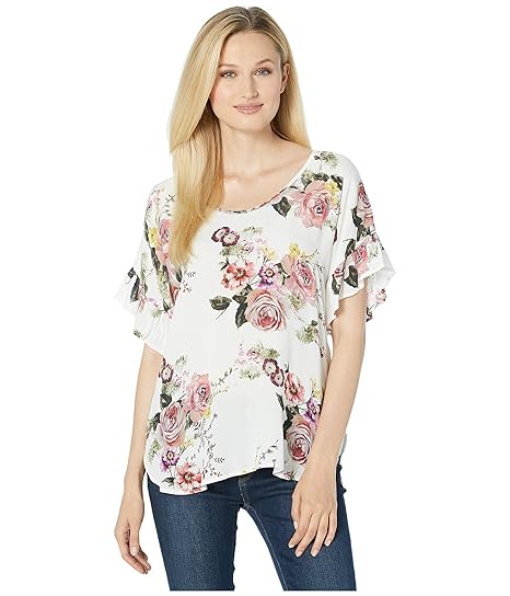karen kane ruffle sleeve top