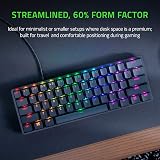 Razer Huntsman Mini Purple Switch 60% Keyboard UK Layout Black view 6
