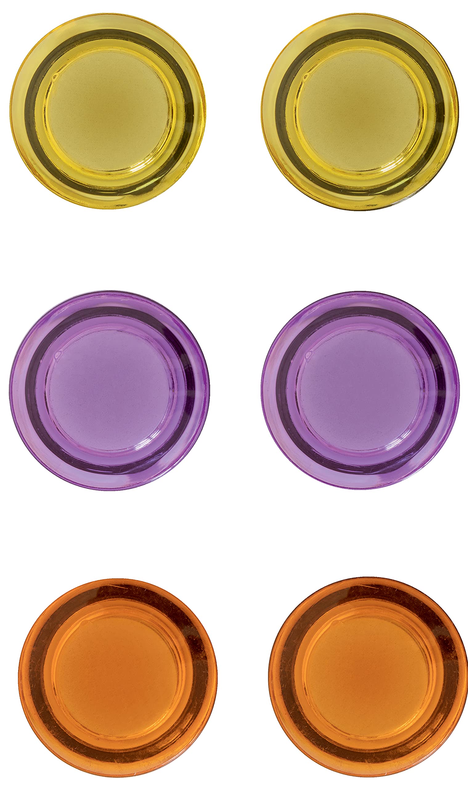 Nobo Whiteboard Magnets, 30mm, Pack Of 6, Assorted Colours, 1903790