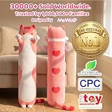 Mewaii 28in Long Cat Plush Pillow Pink Cute Hugging Plush Toy view 3