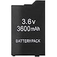 Finera High Capacity 3600mAh 3.6V Lithium Ion Rechargeable Battery Pack Replacement for PSP 1000 PSP-110 Console