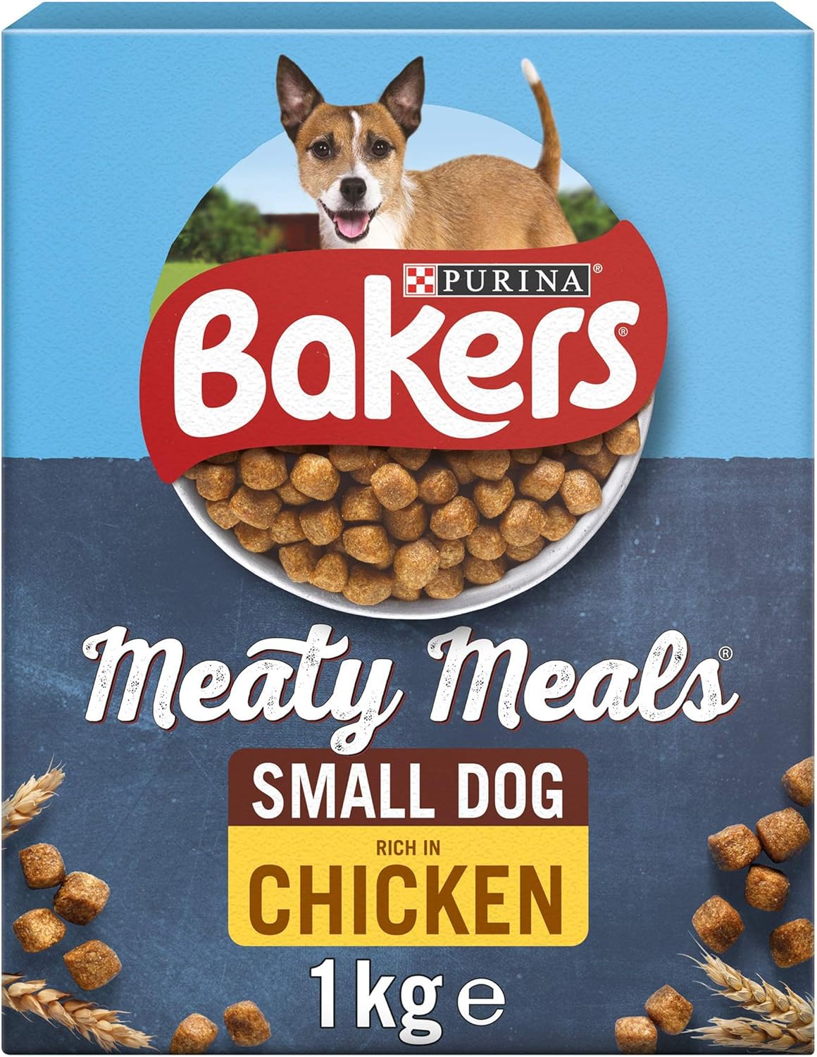 Bakers Meaty Meals Small Dog Dry Dog Food Chicken 1kg (Pack of 4), 250 g (Pack of 4)