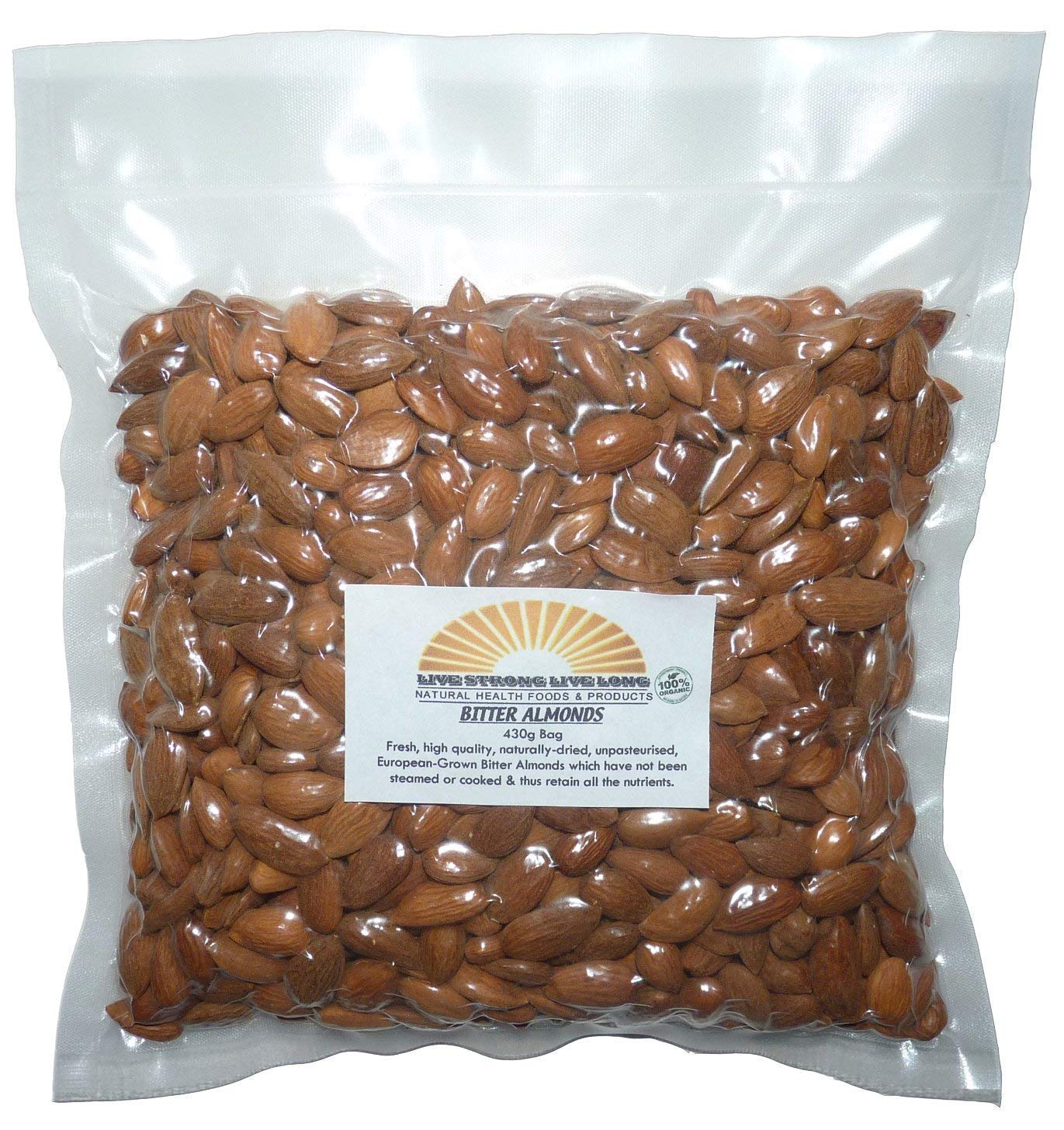 Bitter Almonds Raw Natural (Kernels) 430g Bag (15oz) Buy Online in