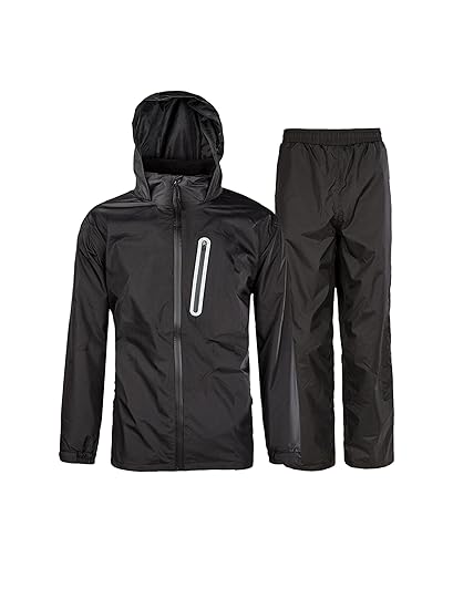 SWISSWELL Jungen Regenanzug Langarm Schneeanzug Outdoor Wasserdichte Winddicht Hooded Regenmantel Suit Kid Windbreaker Rainwe
