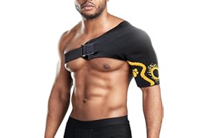 ORTONYX Shoulder Stability Brace Compression Sleeve for Rotator Cuff Support, Injury Prevention, Dislocated AC Joint, Labrum Tear, Frozen Shoulder Pain, Sprain, Soreness, Bursitis/L