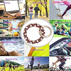 BIHRTC 5 Color Keychain Wrist Coil Wristband Spiral