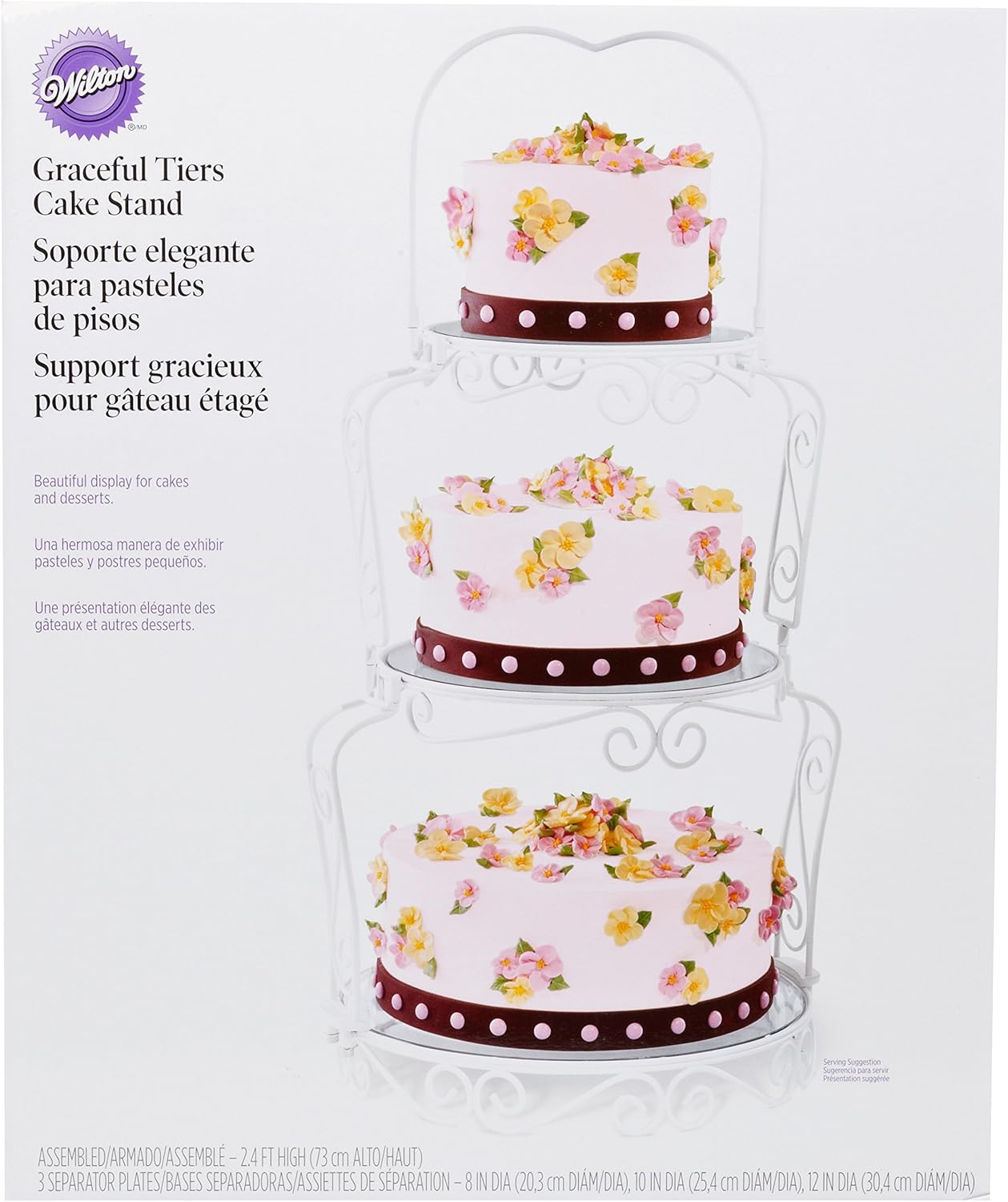  | Wilton Graceful Tiers 3-Tier Cake Stand: Cake Carriers: Cake Stands